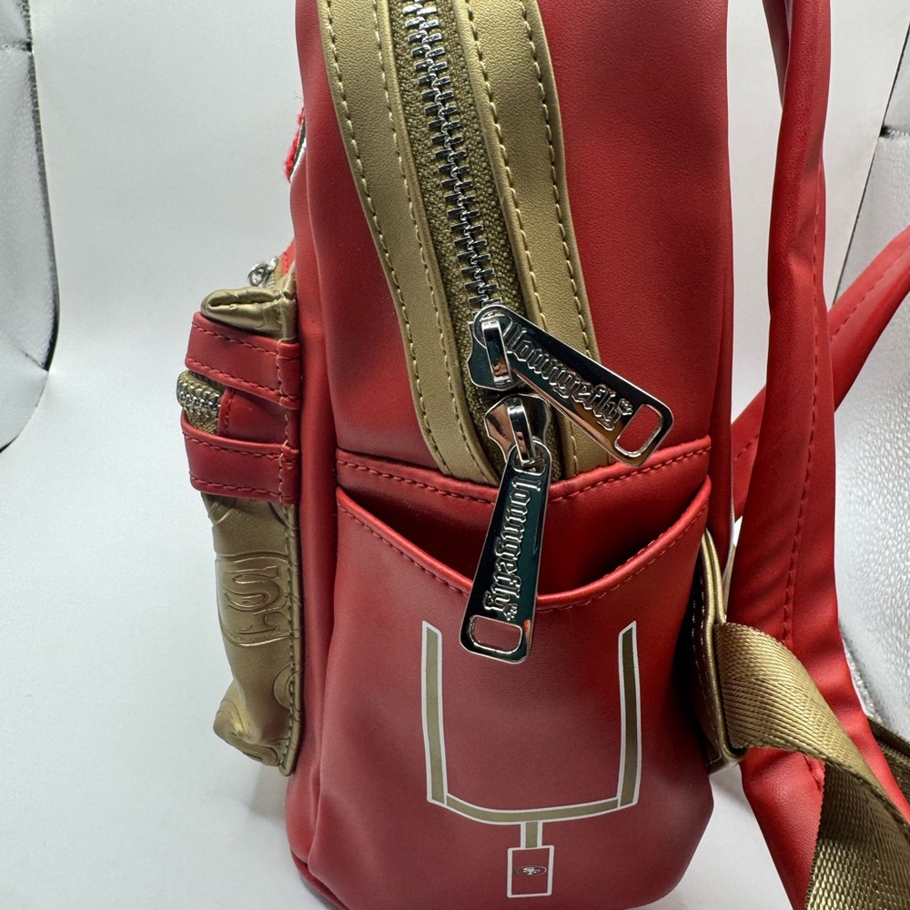 San Francisco 49ers Red and Gold Backpack - Picture 5 of 7